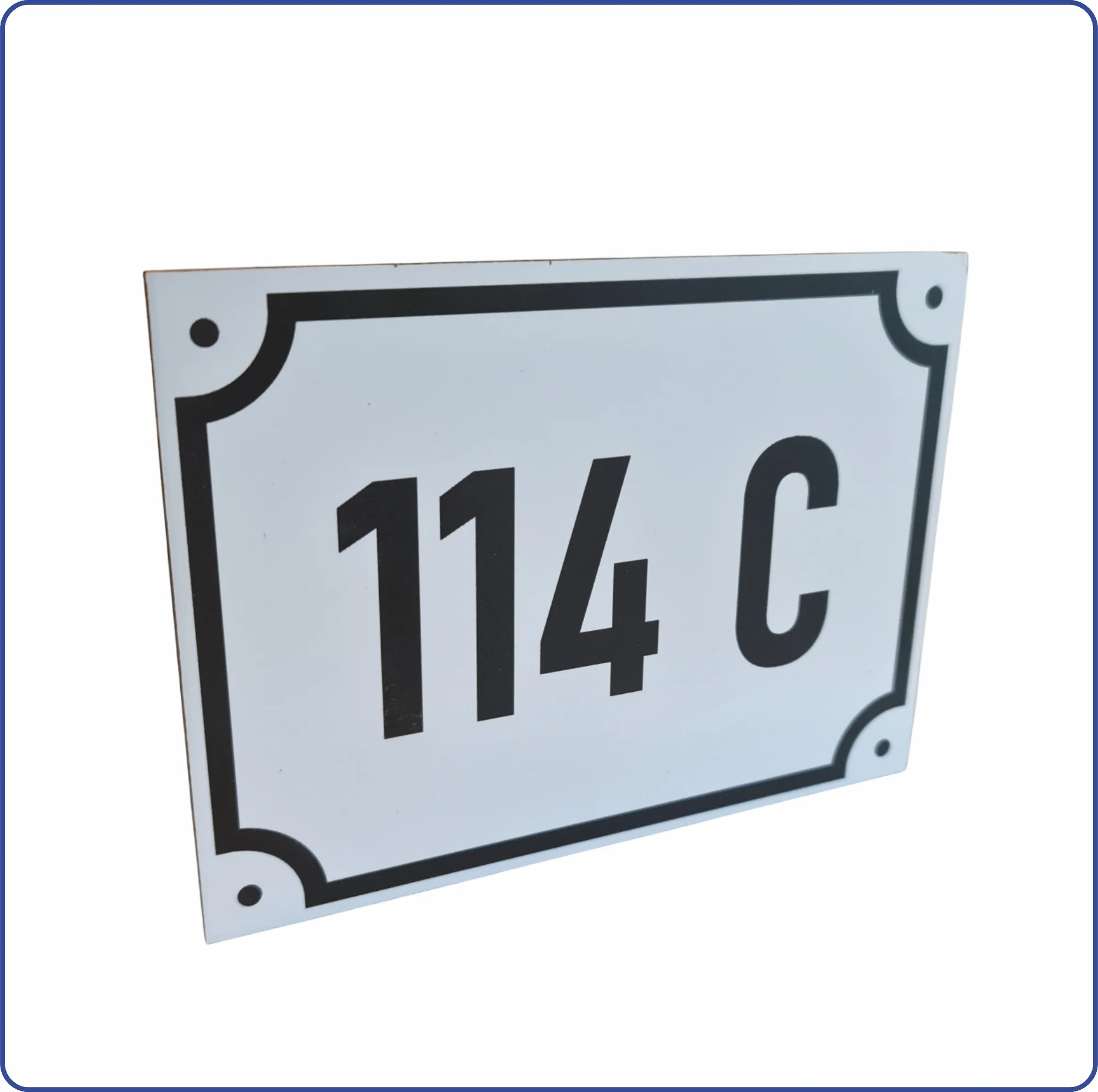 Plăcuță numar casa din bond albastru 150x110 mm minim 10 buc - imagine 3