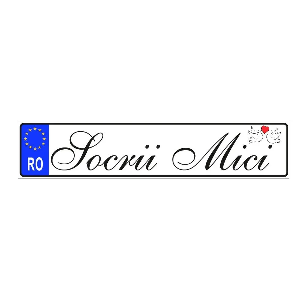 Plăcuță auto Socrii Mici