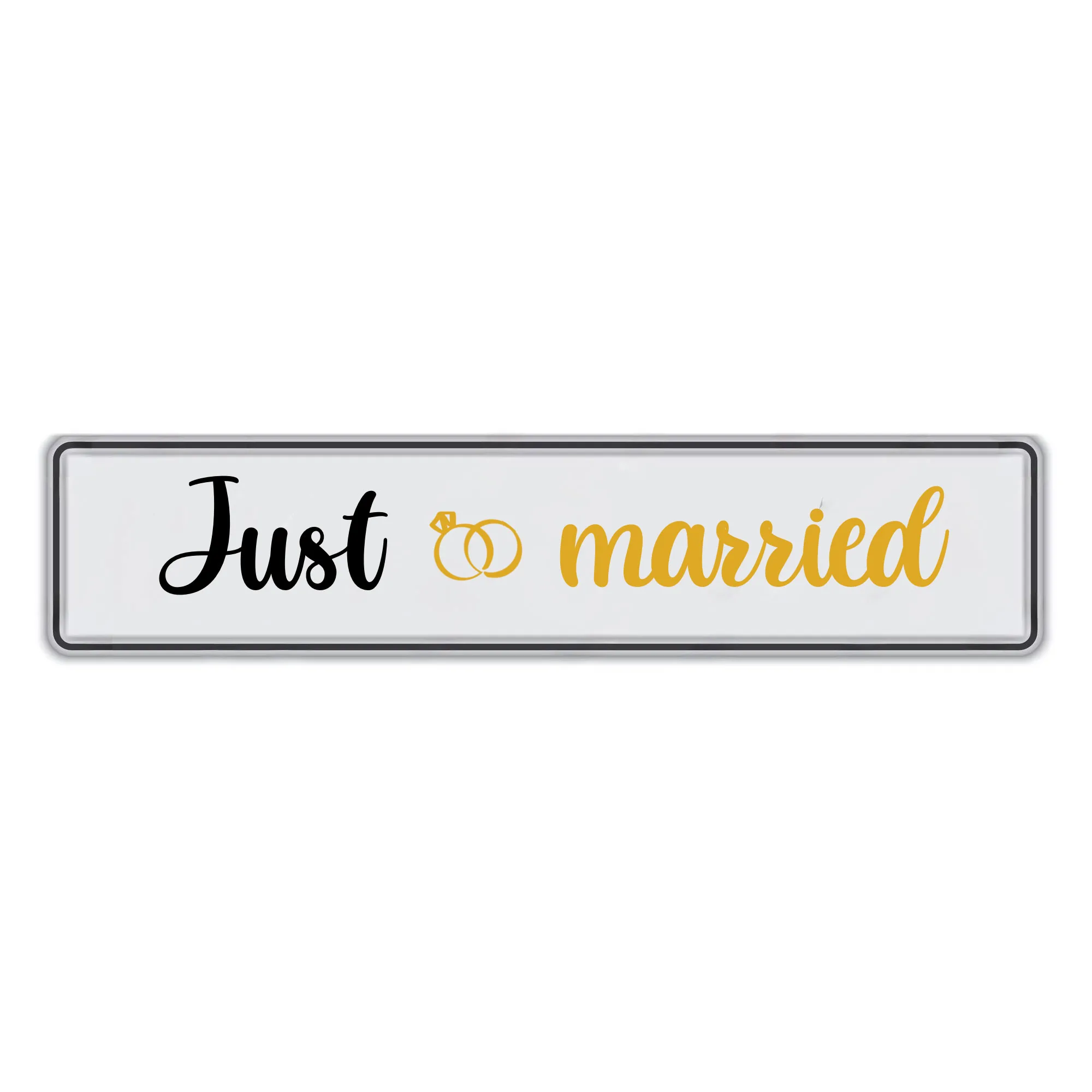 placute auto personalizate nunta Just Married