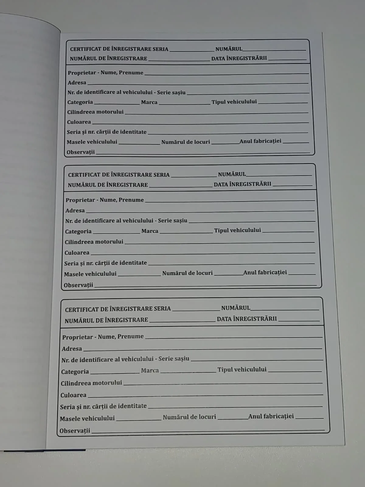 Cerere de Înregistrare Vehicule Neînmatriculabile - imagine 2