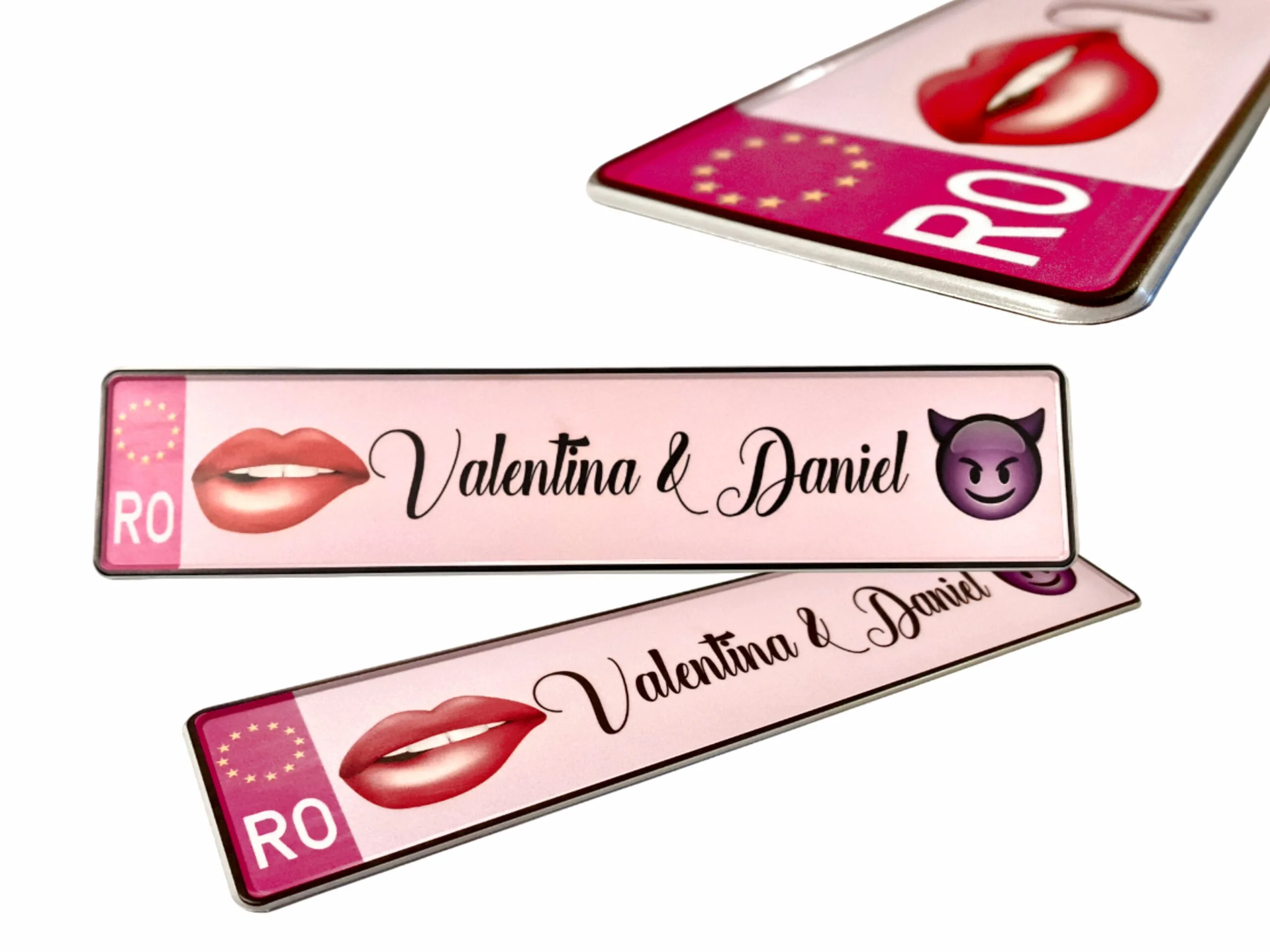 Plăcuță Cuplu Personalizată cu Nume - imagine 2