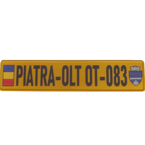 Placă galbenă