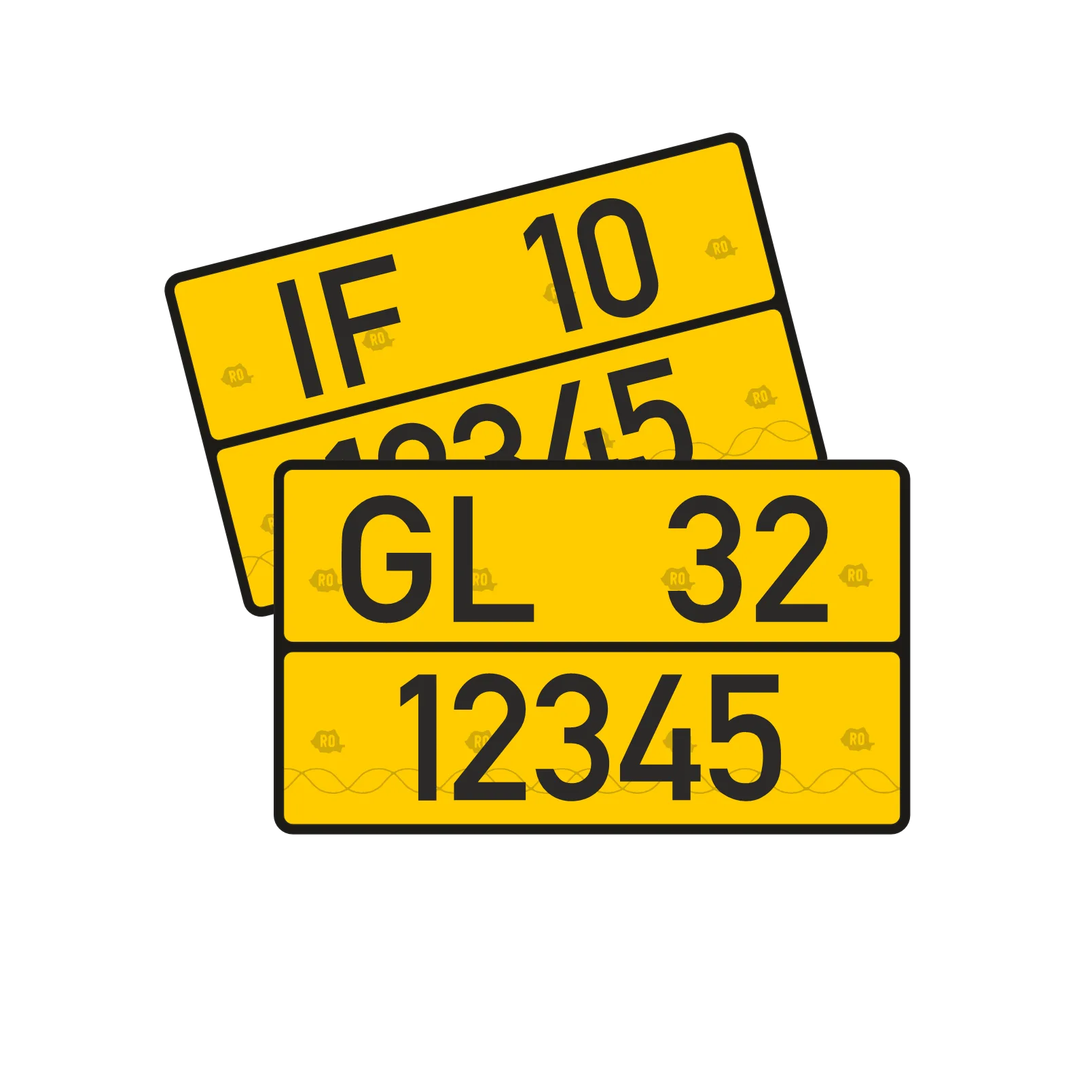 Plăcuță galbenă Tip C 240×130 mm
