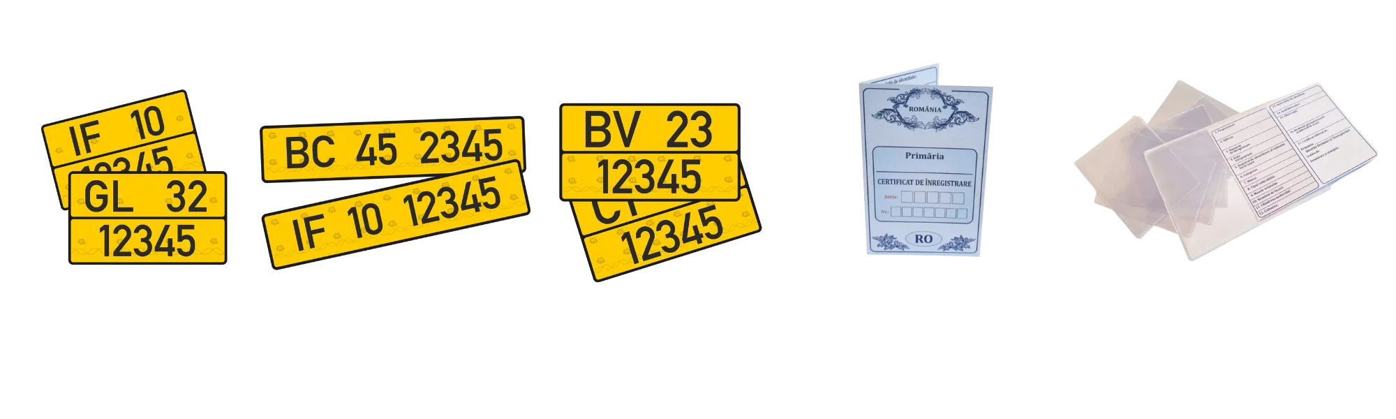 Pachet complet plăcuțe galbene conforme SEAP